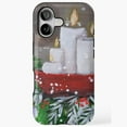 thumbnail image 1 of Candles In Snow Holiday Design Phone Case with iPhone 17 to 11 Pro Max, 1 of 2