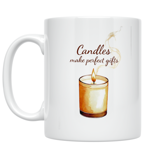 Candles Make Perfect Gifts - Candle Enthusiast - 11 oz Ceramic Coffee Mug