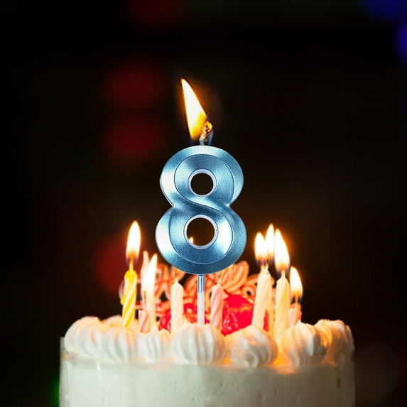 Candles Promotion Sale! Nomeni Birthday Candles Extended Big Number Candle Multicolor 3D Design Cake Topper Decoration for Any Celebration, Home Decor Clearance Sale
