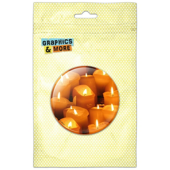 Candles Religious Refrigerator Button Magnet