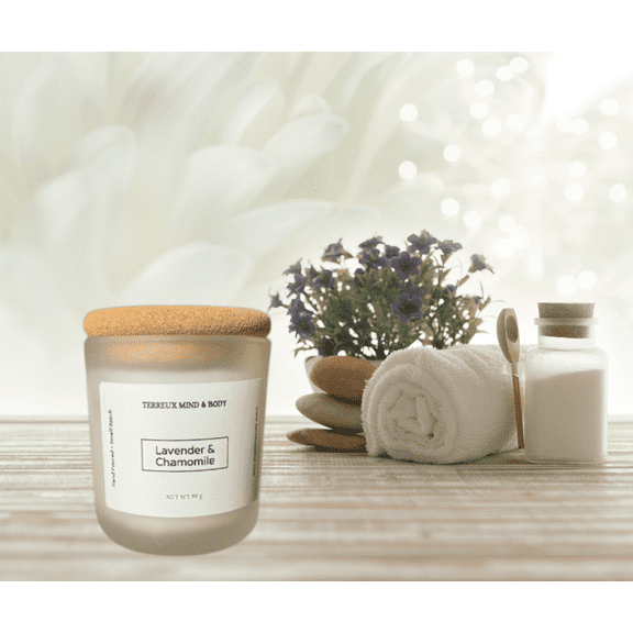 Lavender Chamomile, Meadow Whisper Scented Aromatherapy Candles with Pure Soy Wax and Essential Oils (3)