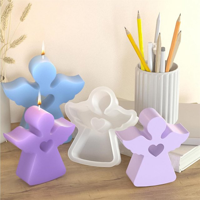 Candles Silicone Mould 3D Angel Silicone Candle Mould Angel Silicone