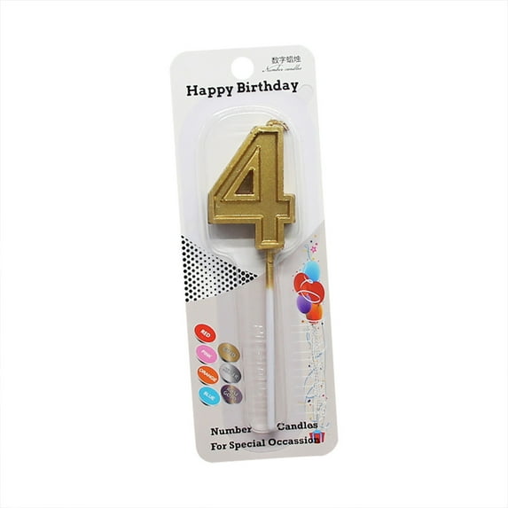 Candles and Candle Holders Clearance Sale! Nomeni Glitter Number Candles Gold Number 0-9 Birthday Party Candle Cake, 1X Candle Promotion Sale