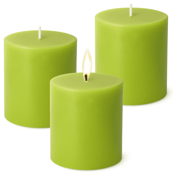 Candles for Home Scented - 3 Pack Scented Candles - Eucalyptus Scented - Pillar Candles