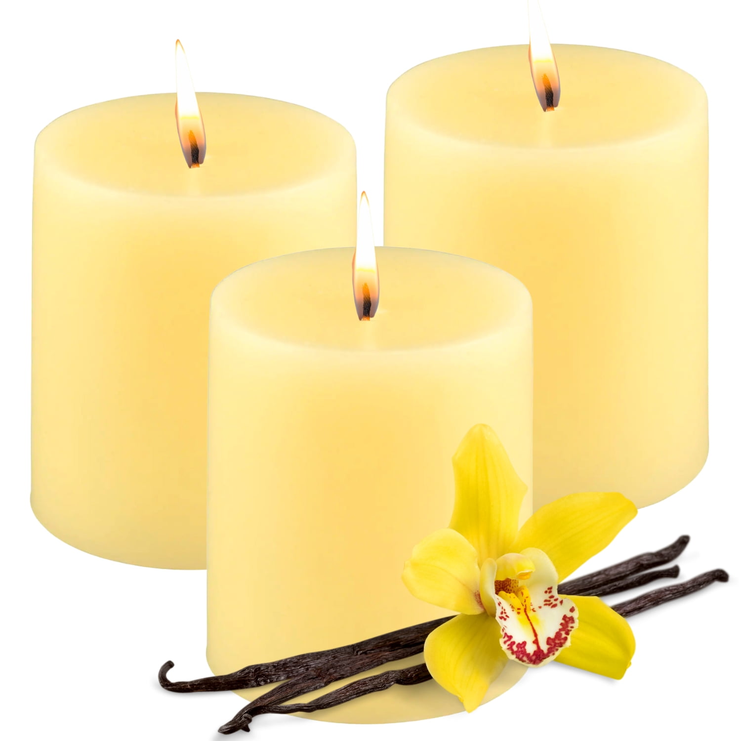 Candles for Home Scented Vanilla Vanilla Scented Candles 3 Pack