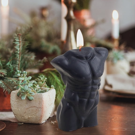 Candles & holders,Personality Sloping Shoulder Muscle Man Soy Wax Scented Candle Home Bedroom Atmosphere Decoration