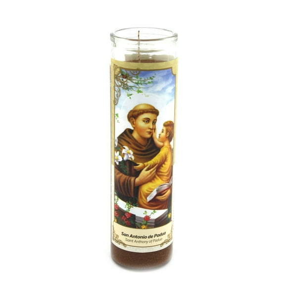 1 Box/12pc Candles of Saint Anthony of Padua- Velones San Antonio de Padua