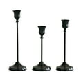 thumbnail image 1 of Candlestick Holders Set Of 3, Vintage Candle Holder Decor, Used As Fireplace Mantel Or Table Centerpieces for Wedding, Dinning, Anniversary(Black), 1 of 6