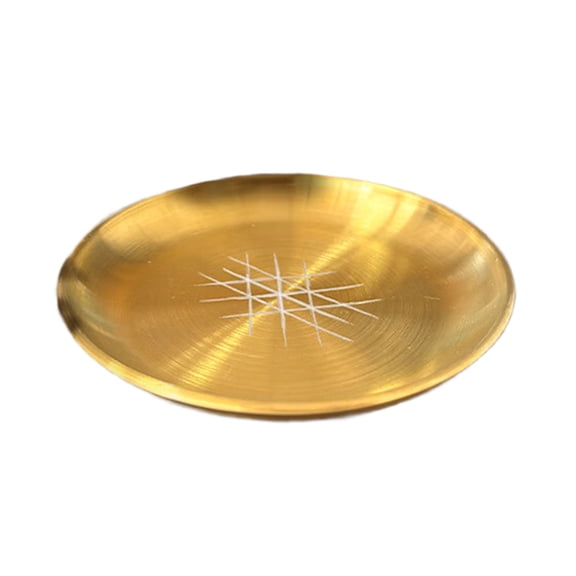 Candlestick Round Plate Pagans Ritual Tray Holder Incenses Burners Home Decoration Jewelry Crystal Storage Tray
