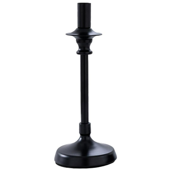 Candlestick Taper Candle Holder Black Iron Candle Stick Holders Vintage Style Modern Decorative Centerpiece for Table Mantel Wedding Housewarming Gift - S S