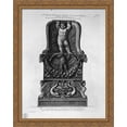 thumbnail image 1 of Candlestick in the courtyard of the Palazzo Lante in St. Eustachius 28x36 Large Gold Ornate Wood Framed Canvas Art by Giovanni Battista Piranesi, 1 of 2