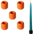 thumbnail image 1 of Candlesticks Candle Holder:Ceramic Taper Candle Holders,Small Candle Holders for Pillar Candles,Candle Sticks Holder Decor for Holidays, Weddings and Parties,5Pcs (Orange), 1 of 9