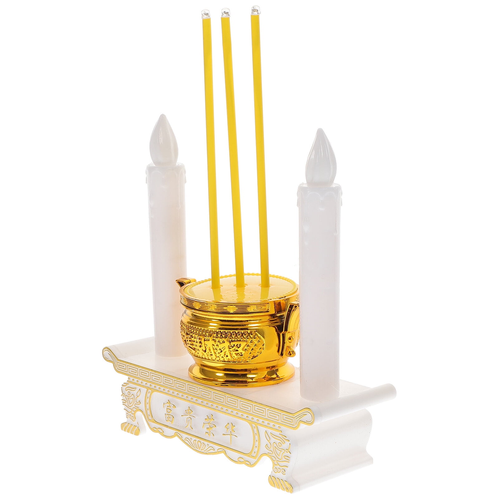 Candlesticks Candle Holders LED Candle Lights Stick Incense Burner LED