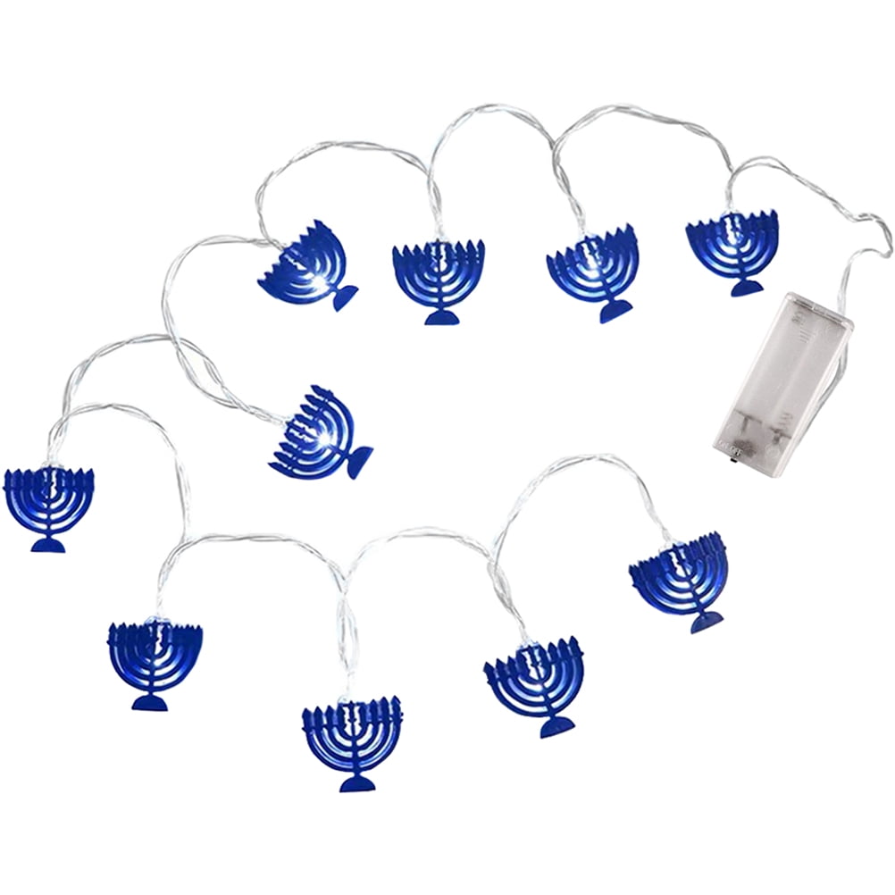 Candlesticks Chanukah Fairy Lights LED Decor Room Decor for Teen Girl