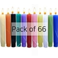thumbnail image 1 of Candlestock Hippie Drippy Drip Candles - 66 Pack, 1 of 11