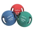 thumbnail image 1 of Cando  19.8 lbs Molded Dual Handle Medicine Ball, Silver, 1 of 1