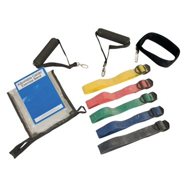 Professional Resistance Band Accessory Kit – Handles, Door Anchors, Ankle Straps, Sleeve