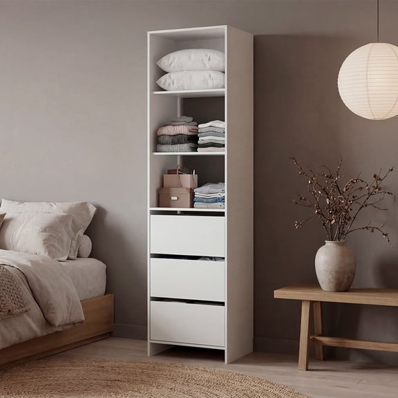 Cando Free Standing Closet 83.9" H - White - Engineered Wood
