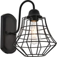 thumbnail image 1 of Candor 1 light black Wall Sconce, 1 of 9