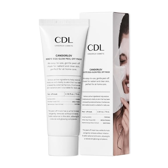 CANDORLOV WHITE EGG-GLOW PEEL OFF MASK