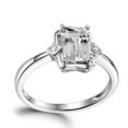 thumbnail image 1 of Candra Engagement Ring Women Sterling Silver Radiant Cut Ginger Lyne Collection, 1 of 5