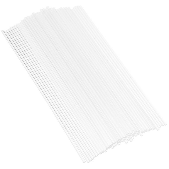 100 Pcs Candy Lollipop Sticks Transparent Acrylic Rods for Cake and Candy Making Tools