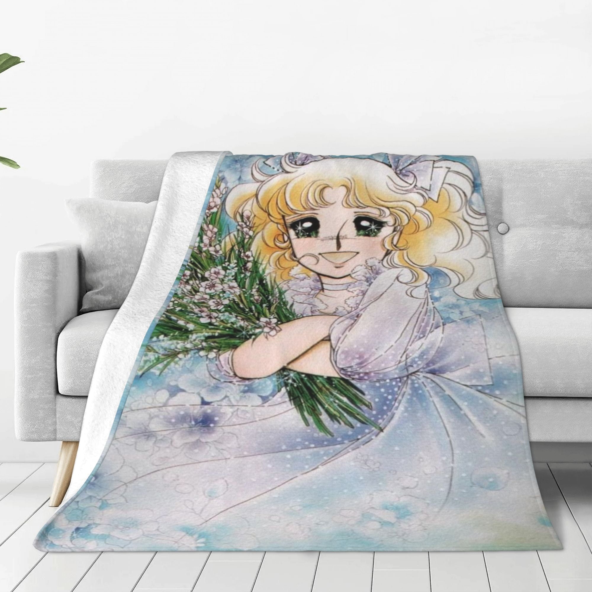 Candy Anime Throw Blanket Weighted Blanket Super Soft Warm Flannel Warm Micro Plush Blanket Cooling Summer Blanket 60 x50