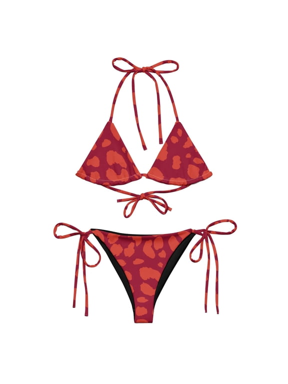 Candy Apple Cheetah String Bikini