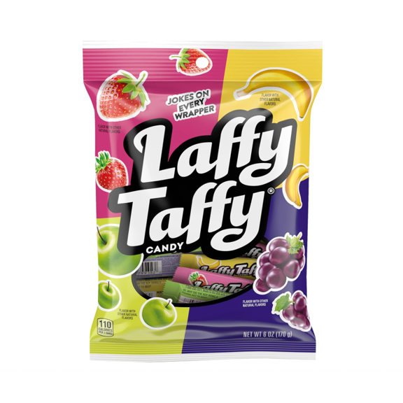 Candy, Assorted Fruit Flavors, Individually Wrapped Mini Bars, 6 Ounce Bag