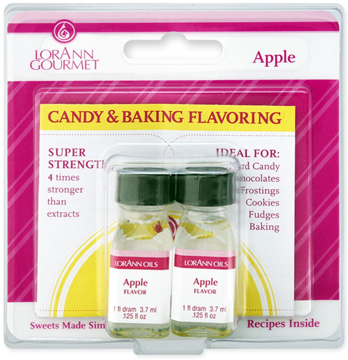 Candy & Baking Flavoring .125oz 2/PkgApple