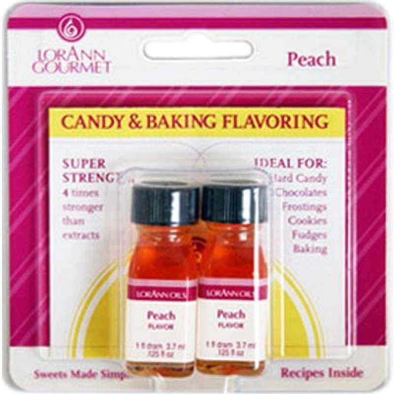 Candy & Baking Flavoring .125oz Bottle 2/PkgPeach