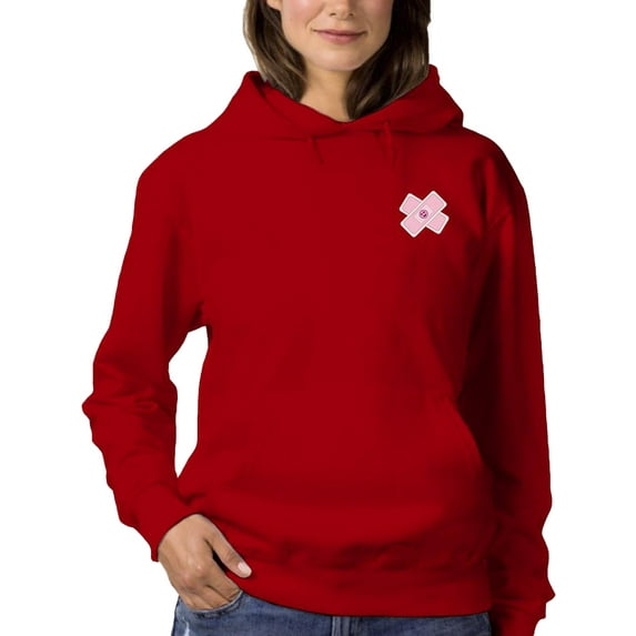 Candy Bandages W Face Hoodie Women -Image by Shutterstock, Female 3X-Large