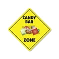 thumbnail image 1 of Candy Bar Plastic Crossing Sign - 10 Inch X 10 Inch Xing Sign Gift Chocolate Snack Sweet Treat Wrapper Dessert Sugar Energy Fun Kids, 1 of 4