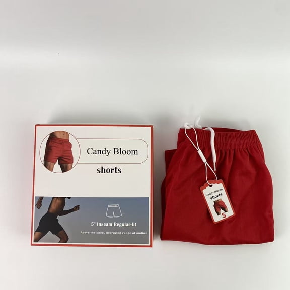 Candy Bloom Shorts,Men's Swim Trunks 5 inch Inseam Quick Dry Board Shorts Bathing Suit Swimwear Swim Shorts with Mesh Lining - S