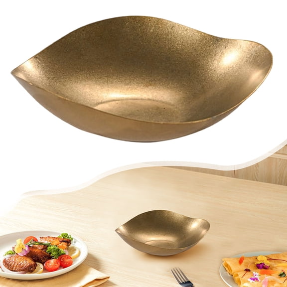 Candy Bowl, Candy Dish for Office Desk, 8.25" x 7.7" x 2.2" Stainless Steel Irregular Retro Candy Bowls Decorative, Key Bowl For Entryway Table, Silver Candy Dish