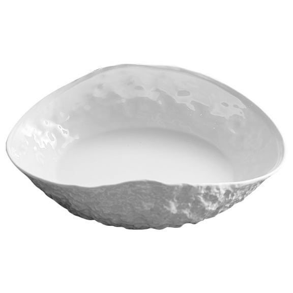 NIAIZEK Seashell Shaped Candy Serving Bowl White Ceramic Decorative Dish for Snacks and Sweets 1 Piece