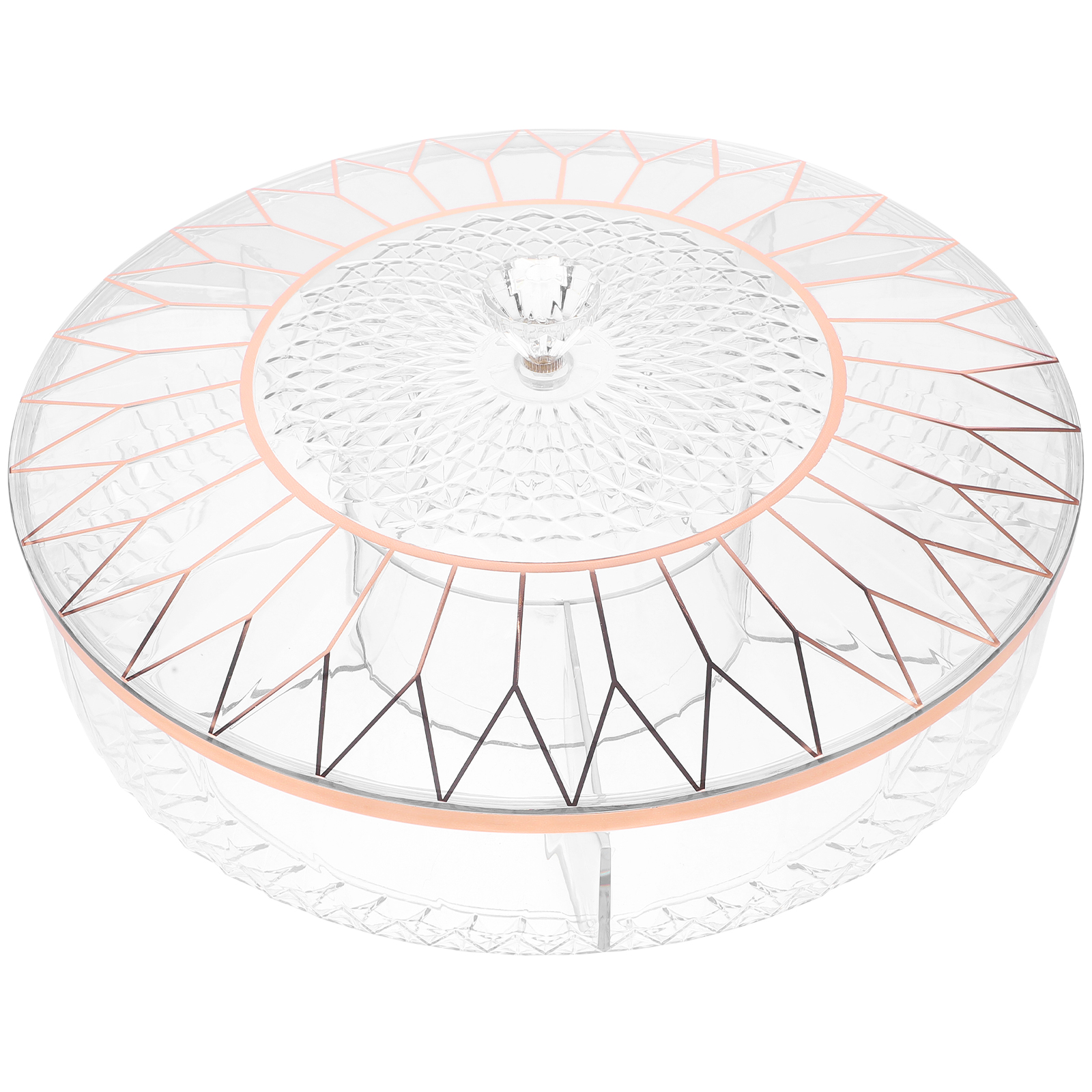 Candy Box Dry Fruit Dish Decoration for Home Snacks Veggie Tray Divided