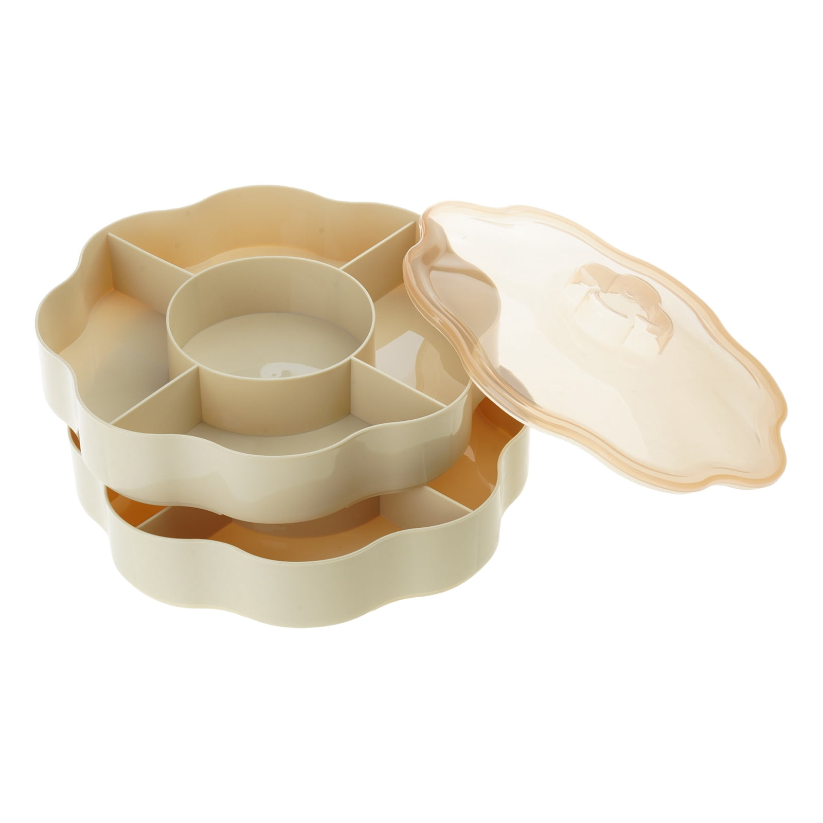 Candy Box Plastic Dry Fruit Container with Lid for Living Room 5 ...