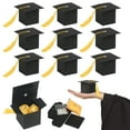 thumbnail image 1 of Candy Boxes Party Favors, 2.4*2.4*2.4in,2026Graduation Tassel, Graduation Party Supplies, Black Gift Boxes, Small Treat Boxes, 30 Pc, BlackandGold Graduation Decorations, 1 of 8