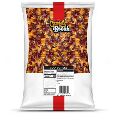 Candy Break Cola Bottles Bulk Gummy Candy, 5 lbs Bag, Share Size Bags - Sweet & Chewy Snacks for Kids & Grown Ups, Party Size (Pack of 1)