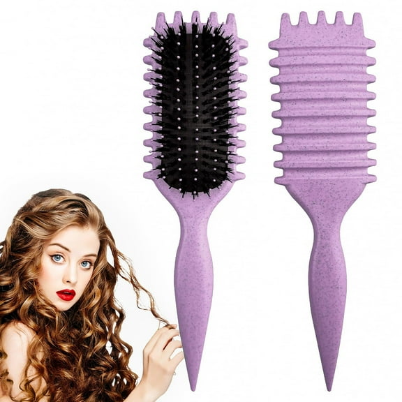 Candy Brush,Curly Hair Brush,Curl Defining Brush,2024 Boar Bristle Hair Brush for Combing and Shaping,Reduce Pulling and Curl Separation For Defined Curls(green)