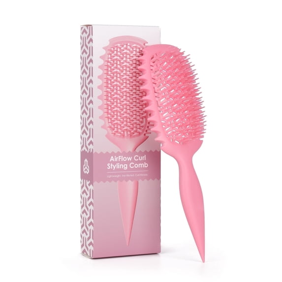 Candy Brush Curl Defining Vented Hair Brush for Effortlessly Detangling & Blow Drying, Professional Airflow Brush for All Hair Types, Shaping & Styling Wet Hair Brush for Women and Girl, Idea Gift