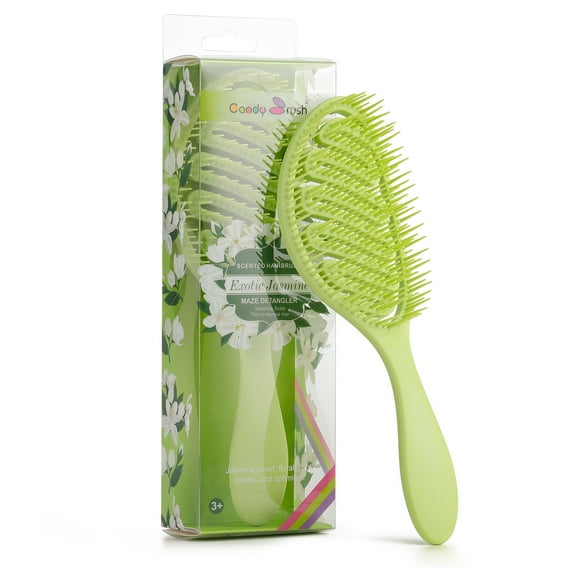 Candy Brush Scented Hair Brush for Effortlessly Detangling, Sturdy Bristle Vented Hair Brush For Thick, Coarse & Curly Hair, Wet & Dry Hair Brush with Scalp Massage for Women and Girl, Idea Gift