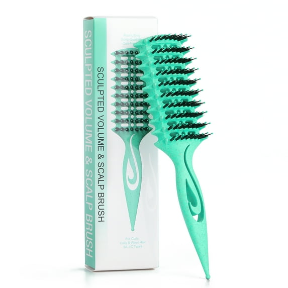 Candy Brush Curl Defining Vented Hair Brush for Effortlessly Blow Drying Detangling Shaping and Styling, Airflow Wet Hair Brush for All Hair Types for Women and Men, Reduce Pulling and Frizzing