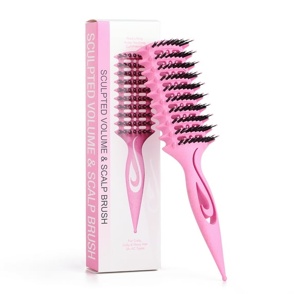 Candy Brush Curl Defining Vented Hair Brush for Effortlessly Blow Drying Detangling Shaping and Styling, Airflow Wet Hair Brush for All Hair Types for Women and Men, Reduce Pulling and Frizzing