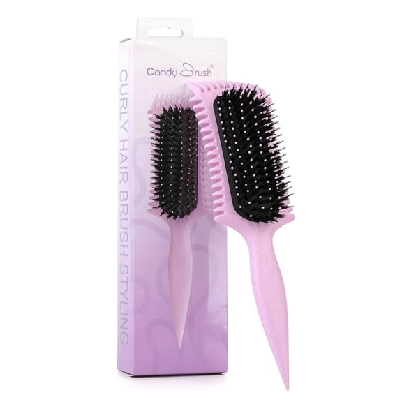 Candy Brush Curl Defining Hair Brush for Effortlessly Detangling Shaping and Styling Curls, Upgrade Curl Brushes with Hair Coloring & Dyeing Design for All Hair Types for Women and Girl, Idea Gift