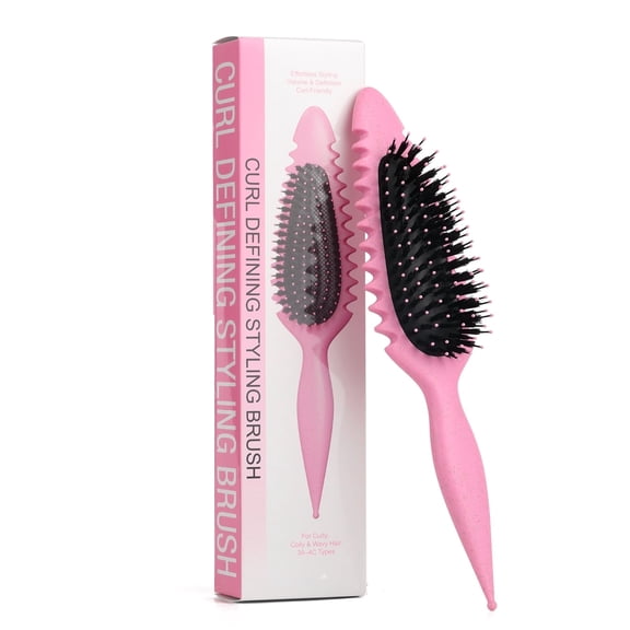Candy Brush Curl Defining Hair Brush for Effortlessly Detangling Shaping and Styling Curls, Curl Brushes with EdgeLift for All Wet or Dry Hair Types for Women and Girl, Reduce Pulling and Frizzing