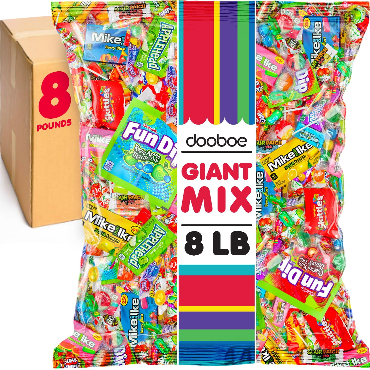 Candy Bulk 8 Pounds Bulk Candy Individually Wrapped Pinata Candy