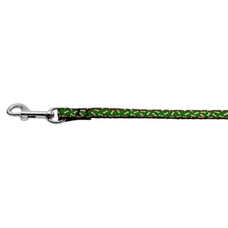 Candy Cane Bones Nylon and Ribbon Collars  . .38 in.  wide x 4 Leash