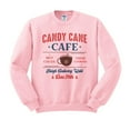 thumbnail image 1 of Candy Cane Cafe Sweatshirt Unisex 3X-Large Pink, 1 of 5